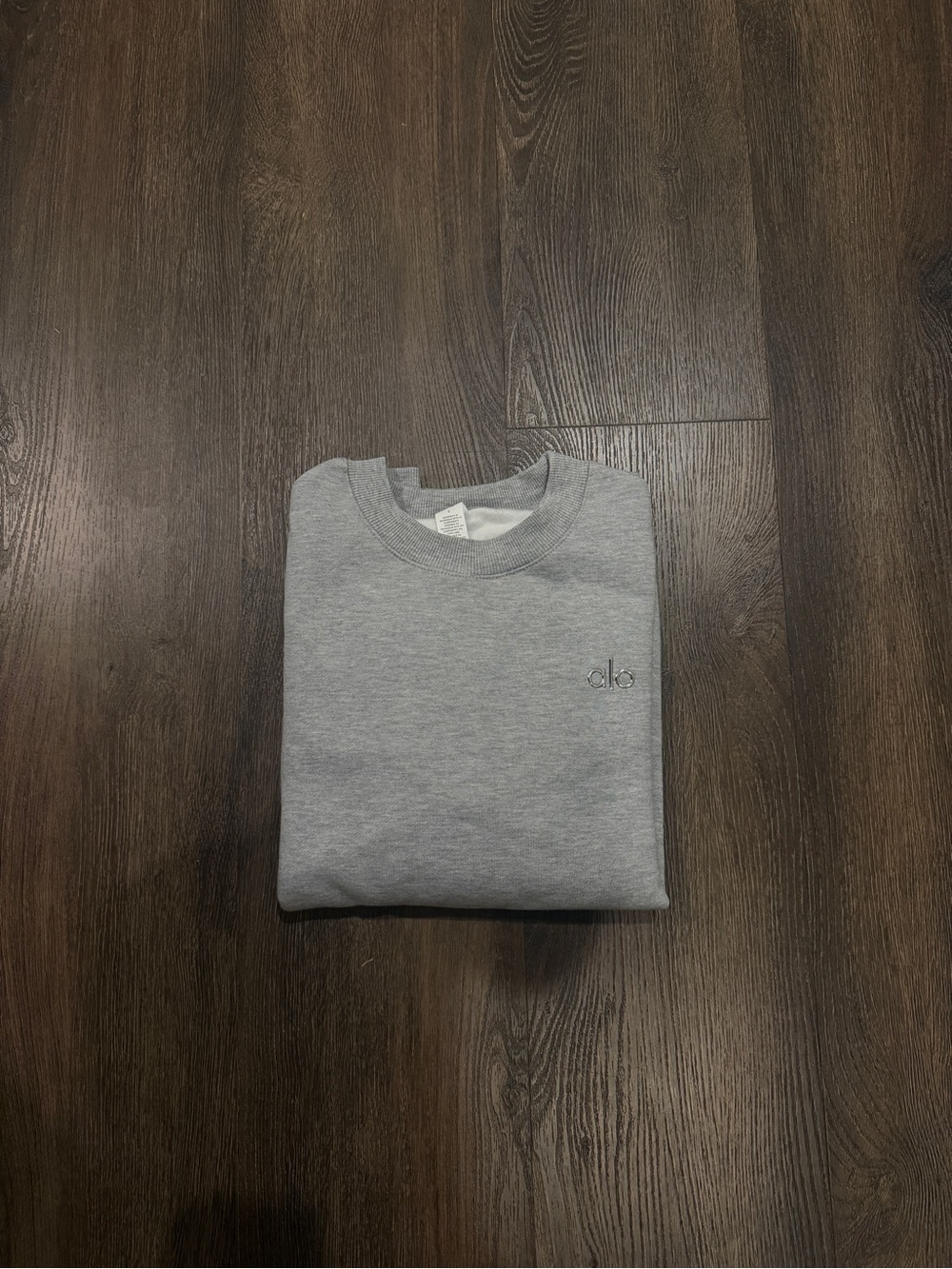 ALO Yoga Men's Crewneck Sweatshirt in Light Heather Gray